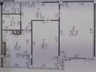 2-комн., 73 м², 9/10 этаж