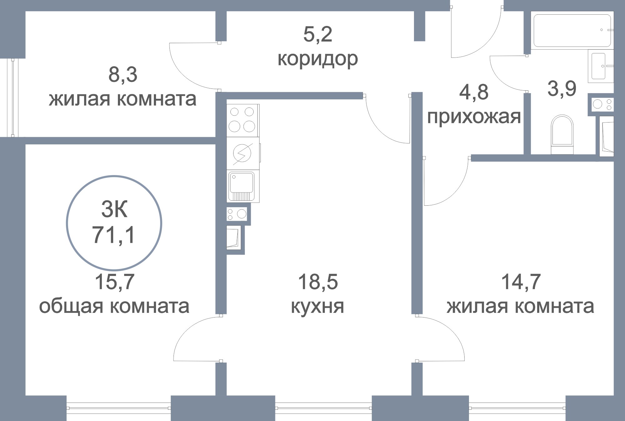 Сургут Недвижимость Квартиры Купить 3 Комнатные